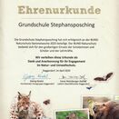 Ehrenurkunde Spende für den Bund Naturschutz